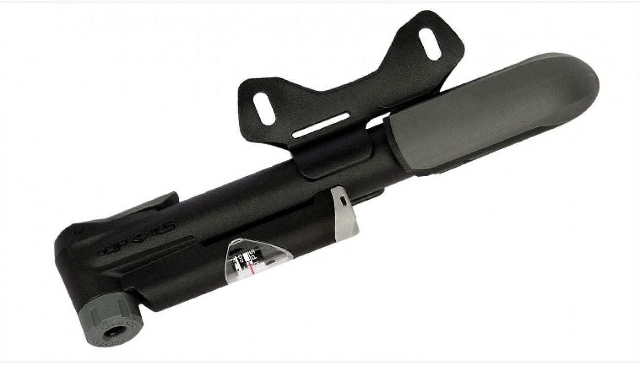 Насос Giyo GP-41CP, с манометром, авто/вело ниппель, пласт. корп, 120psi