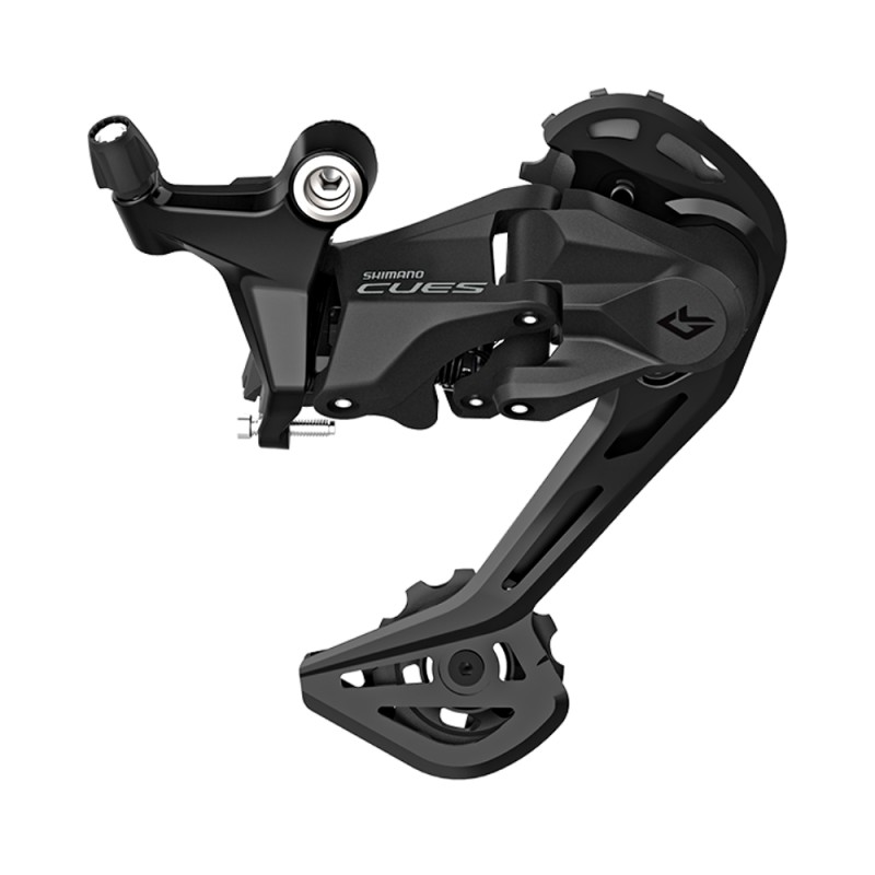 Переключатель задний 9ск Shimano CUES, SGS длинная лапка, диапазон кассеты от 11Т до 45Т, черный