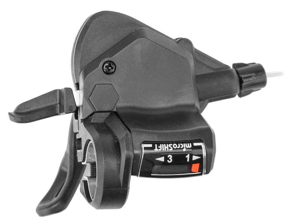 Шифтер левый 3ск Microshift TS39-3L, трос 1800мм