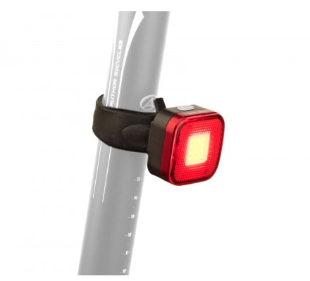 Фонарь задний AUTHOR A-SQUARE, 1 диод, 40 люмен, 7 функции, USB-заряд.+кабель